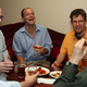 The old friends, enjoying a moment that in no way felt like a sad and futile attempt to recapture the past.